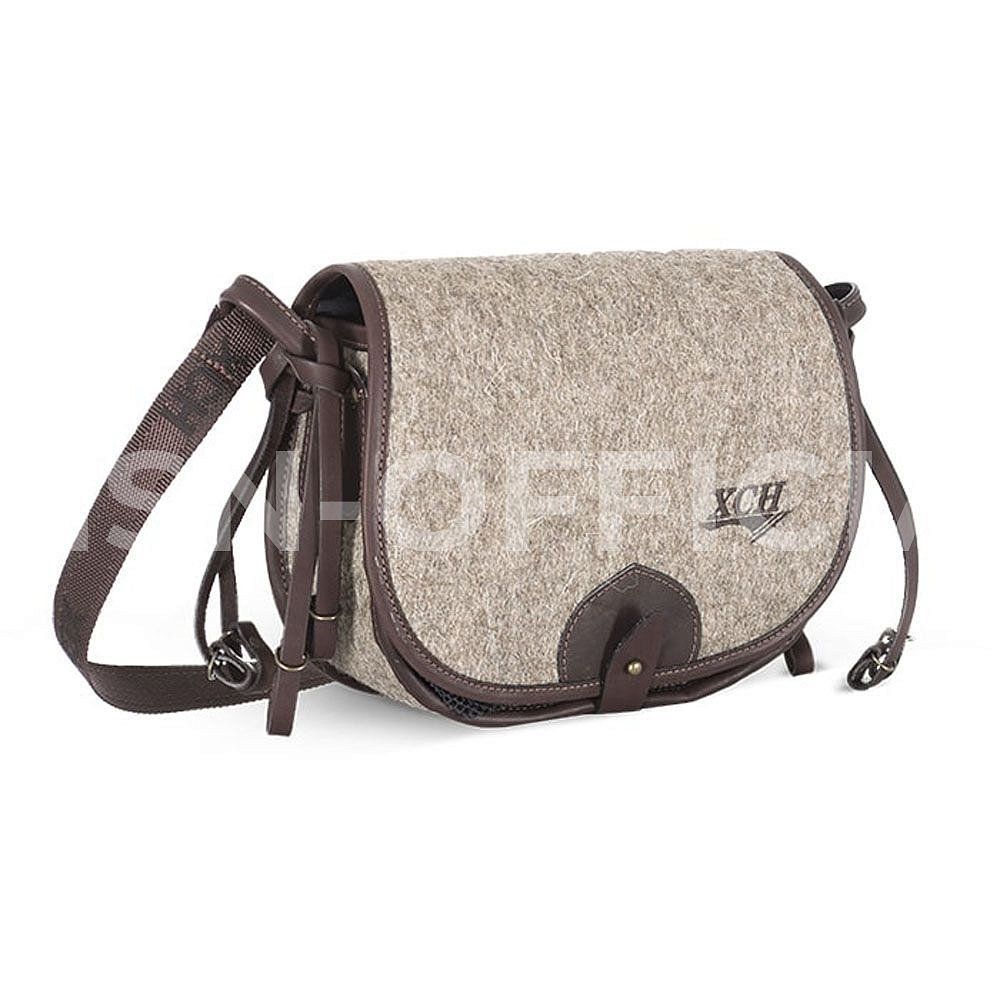 Ягдташ из сукна и кожи 8012-4